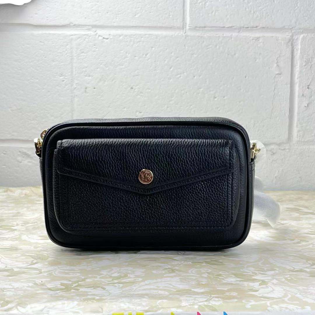 Michael Kors Jet Set Travel 35F1GTVC8L Camera Xbody Leather Crossbody Bag Black Michael Kors Jet Set Travel 35F1GTVC8L Camera Xbody Leather Crossbody Bag Black